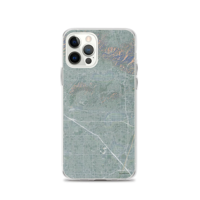 Custom iPhone 12 Pro Fullerton California Map Phone Case in Afternoon