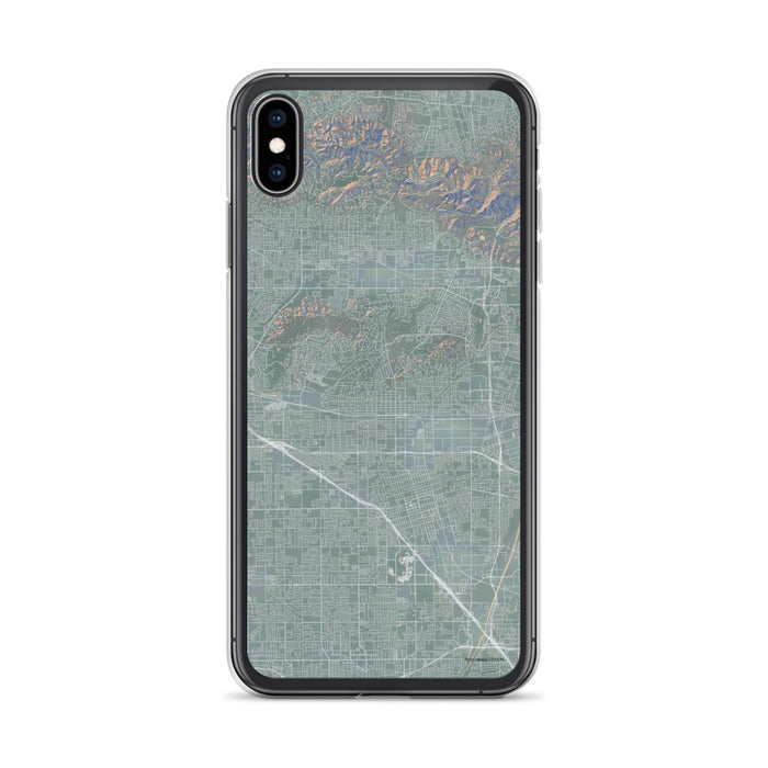 Custom iPhone XS Max Fullerton California Map Phone Case in Afternoon