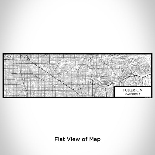 Flat View of Map Custom Fullerton California Map Enamel Mug in Classic