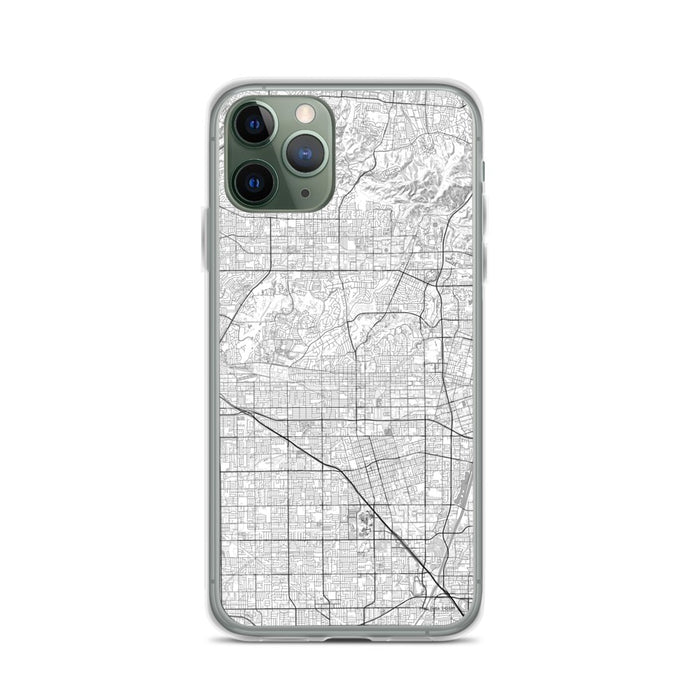 Custom iPhone 11 Pro Fullerton California Map Phone Case in Classic