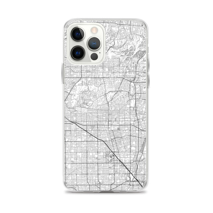 Custom iPhone 12 Pro Max Fullerton California Map Phone Case in Classic