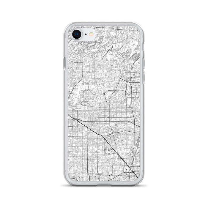 Custom iPhone SE Fullerton California Map Phone Case in Classic