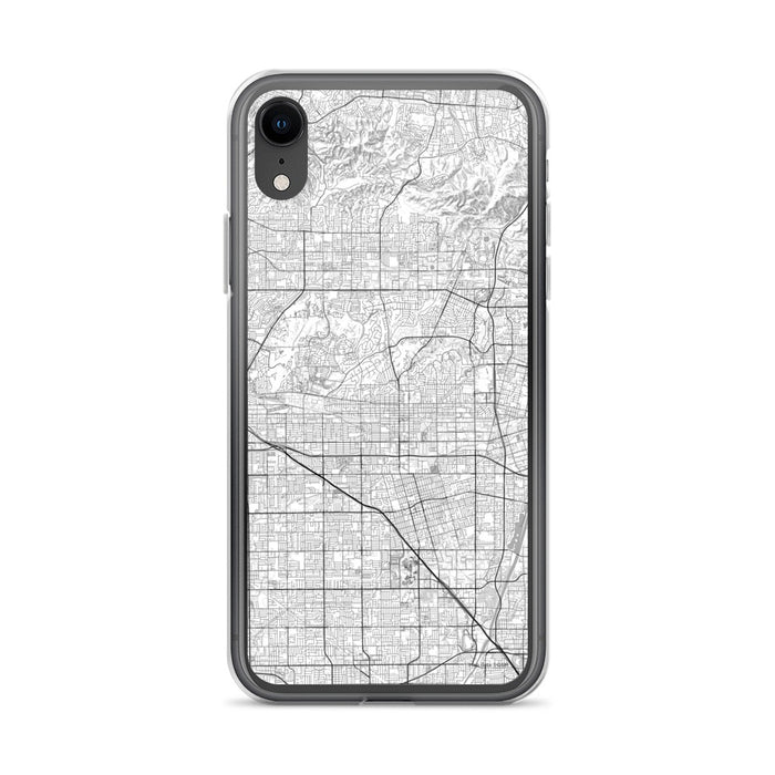 Custom iPhone XR Fullerton California Map Phone Case in Classic