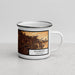 Right View Custom Fullerton California Map Enamel Mug in Ember
