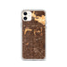 Custom iPhone 11 Fullerton California Map Phone Case in Ember