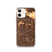 Custom iPhone 12 Fullerton California Map Phone Case in Ember