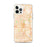 Custom iPhone 12 Pro Max Fullerton California Map Phone Case in Watercolor