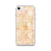 Custom iPhone SE Fullerton California Map Phone Case in Watercolor