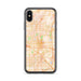 Custom iPhone X/XS Fullerton California Map Phone Case in Watercolor