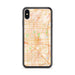 Custom iPhone XS Max Fullerton California Map Phone Case in Watercolor