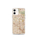 Custom iPhone 12 mini Fullerton California Map Phone Case in Woodblock