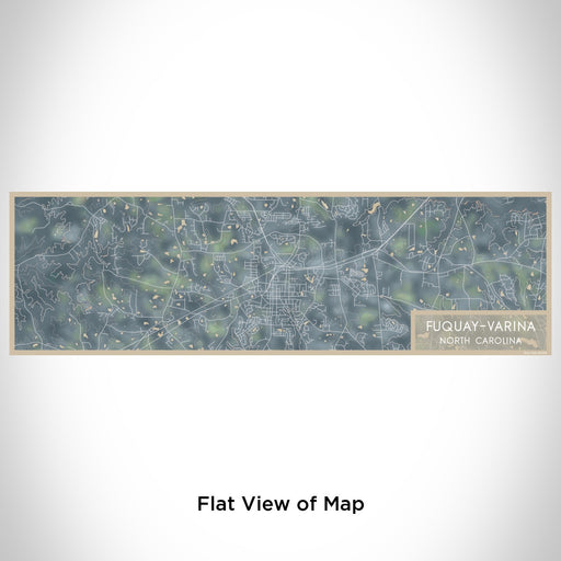 Flat View of Map Custom Fuquay-Varina North Carolina Map Enamel Mug in Afternoon