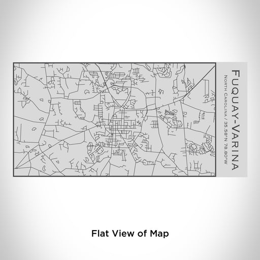 Rendered View of Fuquay-Varina North Carolina Map Engraving on 17oz Stainless Steel Insulated Cola Bottle