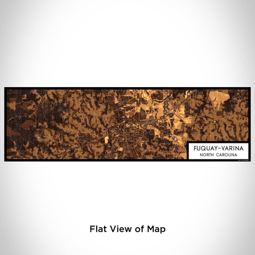 Flat View of Map Custom Fuquay-Varina North Carolina Map Enamel Mug in Ember