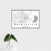 16x24 Gainesville Florida Map Print Landscape Orientation in Classic Style With Tropical Plant Leaves in Water