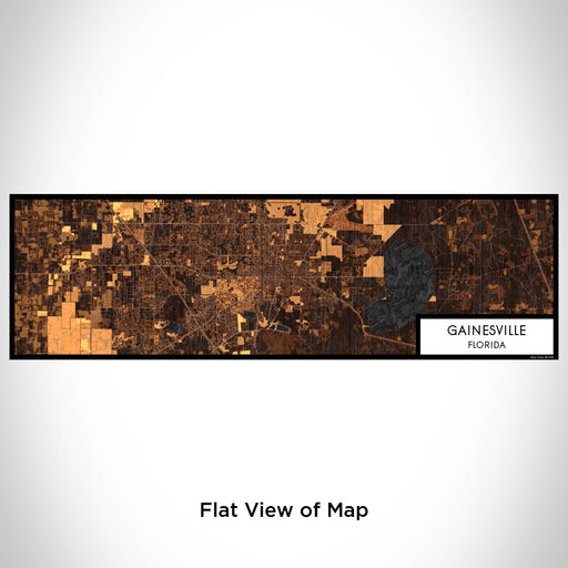 Flat View of Map Custom Gainesville Florida Map Enamel Mug in Ember