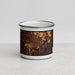 Front View Custom Gainesville Florida Map Enamel Mug in Ember