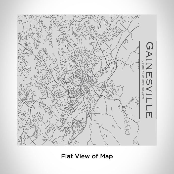 Rendered View of Gainesville Georgia Map Engraving on 17oz Stainless Steel Insulated Tumbler
