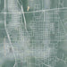 Gainesville Texas Map Print in Afternoon Style Zoomed In Close Up Showing Details