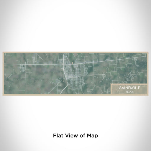 Flat View of Map Custom Gainesville Texas Map Enamel Mug in Afternoon