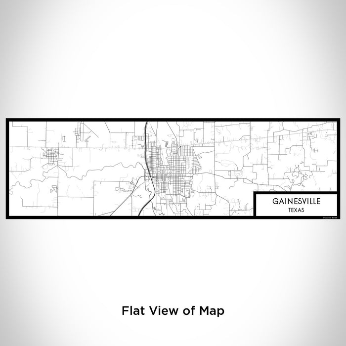 Flat View of Map Custom Gainesville Texas Map Enamel Mug in Classic