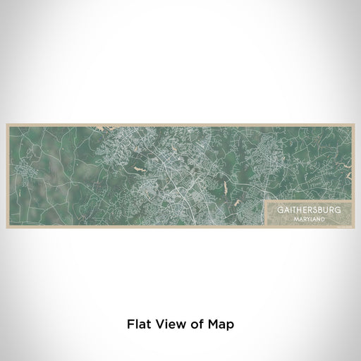 Flat View of Map Custom Gaithersburg Maryland Map Enamel Mug in Afternoon