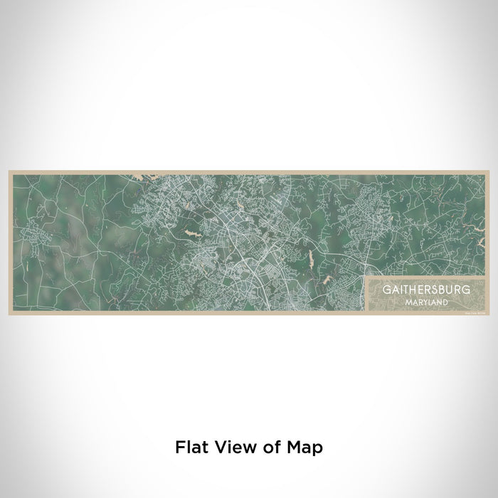 Flat View of Map Custom Gaithersburg Maryland Map Enamel Mug in Afternoon