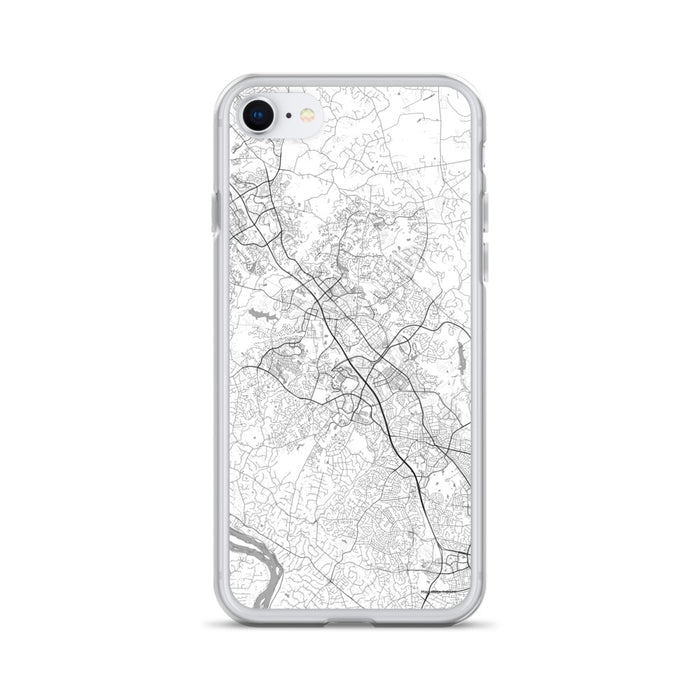 Custom Gaithersburg Maryland Map iPhone SE Phone Case in Classic