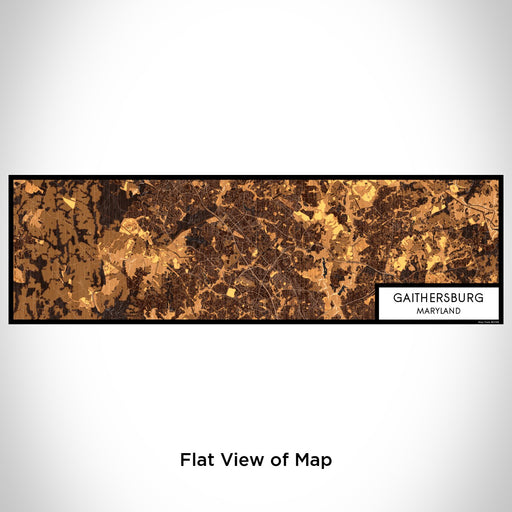 Flat View of Map Custom Gaithersburg Maryland Map Enamel Mug in Ember