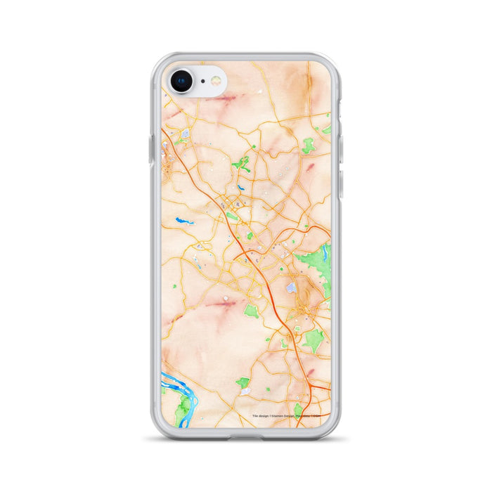 Custom Gaithersburg Maryland Map iPhone SE Phone Case in Watercolor