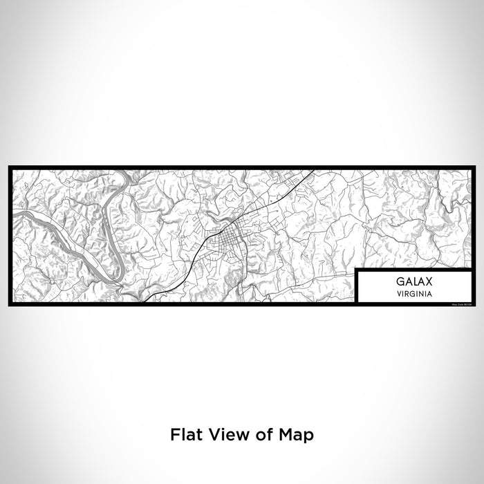 Flat View of Map Custom Galax Virginia Map Enamel Mug in Classic