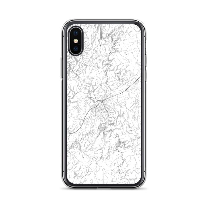 Custom iPhone X/XS Galax Virginia Map Phone Case in Classic