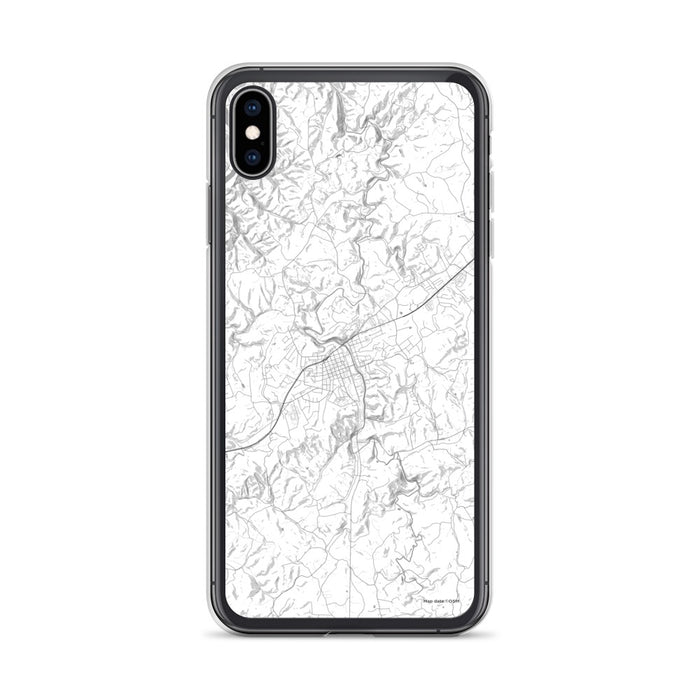 Custom iPhone XS Max Galax Virginia Map Phone Case in Classic