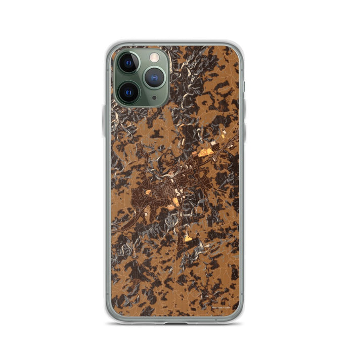 Custom iPhone 11 Pro Galax Virginia Map Phone Case in Ember