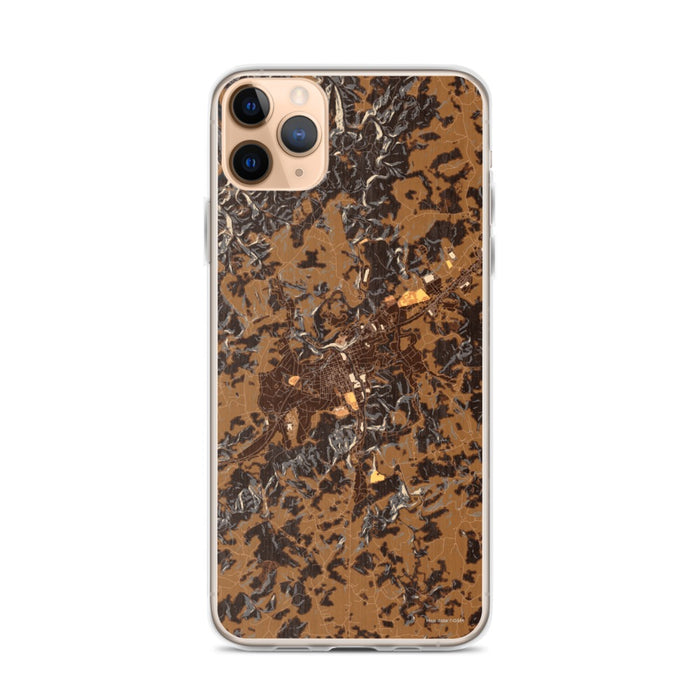 Custom iPhone 11 Pro Max Galax Virginia Map Phone Case in Ember