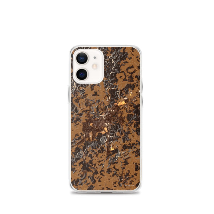 Custom iPhone 12 mini Galax Virginia Map Phone Case in Ember