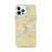 Custom iPhone 12 Pro Max Galax Virginia Map Phone Case in Woodblock