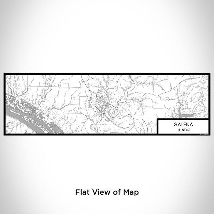 Flat View of Map Custom Galena Illinois Map Enamel Mug in Classic