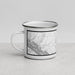Left View Custom Galena Illinois Map Enamel Mug in Classic