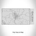 Rendered View of Galena Illinois Map Engraving on 17oz Stainless Steel Insulated Cola Bottle