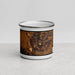 Front View Custom Galena Illinois Map Enamel Mug in Ember