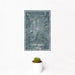 12x18 Galesburg Illinois Map Print Portrait Orientation in Afternoon Style With Small Cactus Plant in White Planter