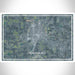 Galesburg Illinois Map Print Landscape Orientation in Afternoon Style With Shaded Background