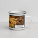 Right View Custom Galesburg Illinois Map Enamel Mug in Ember
