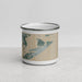 Front View Custom Galveston Texas Map Enamel Mug in Afternoon