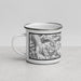 Left View Custom Gannett Peak Wyoming Map Enamel Mug in Classic