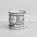 Right View Custom Gannett Peak Wyoming Map Enamel Mug in Classic