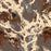 Gannett Peak Wyoming Map Print in Ember Style Zoomed In Close Up Showing Details