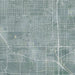 Gardena California Map Print in Afternoon Style Zoomed In Close Up Showing Details