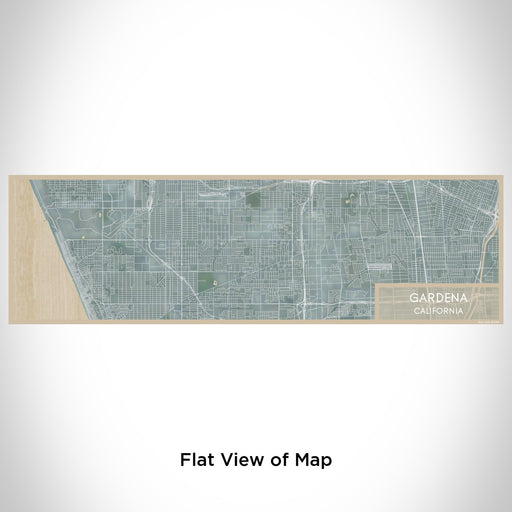 Flat View of Map Custom Gardena California Map Enamel Mug in Afternoon